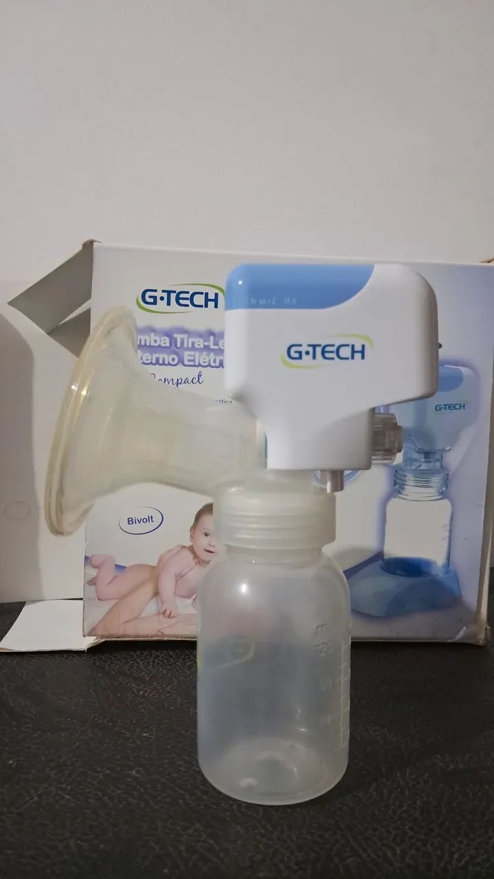 Bomba elétrica de tirar leite materno G-tech.