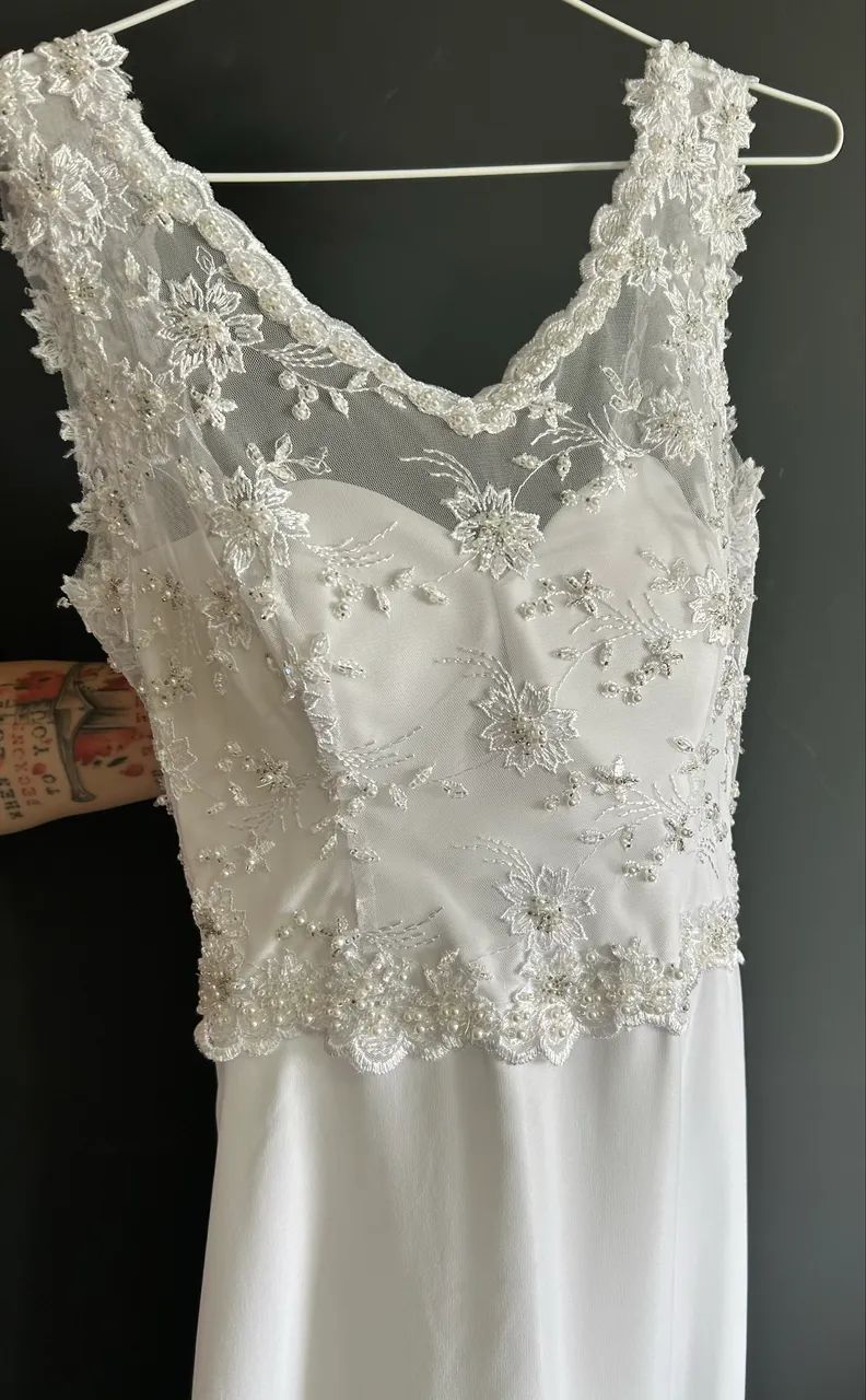 Vestido de noiva, perfeito estado, único uso - Foto 5