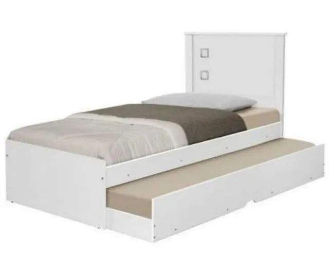 Bicama Cama + Auxiliar Barcelona Branco Tebarrot  - Foto 4