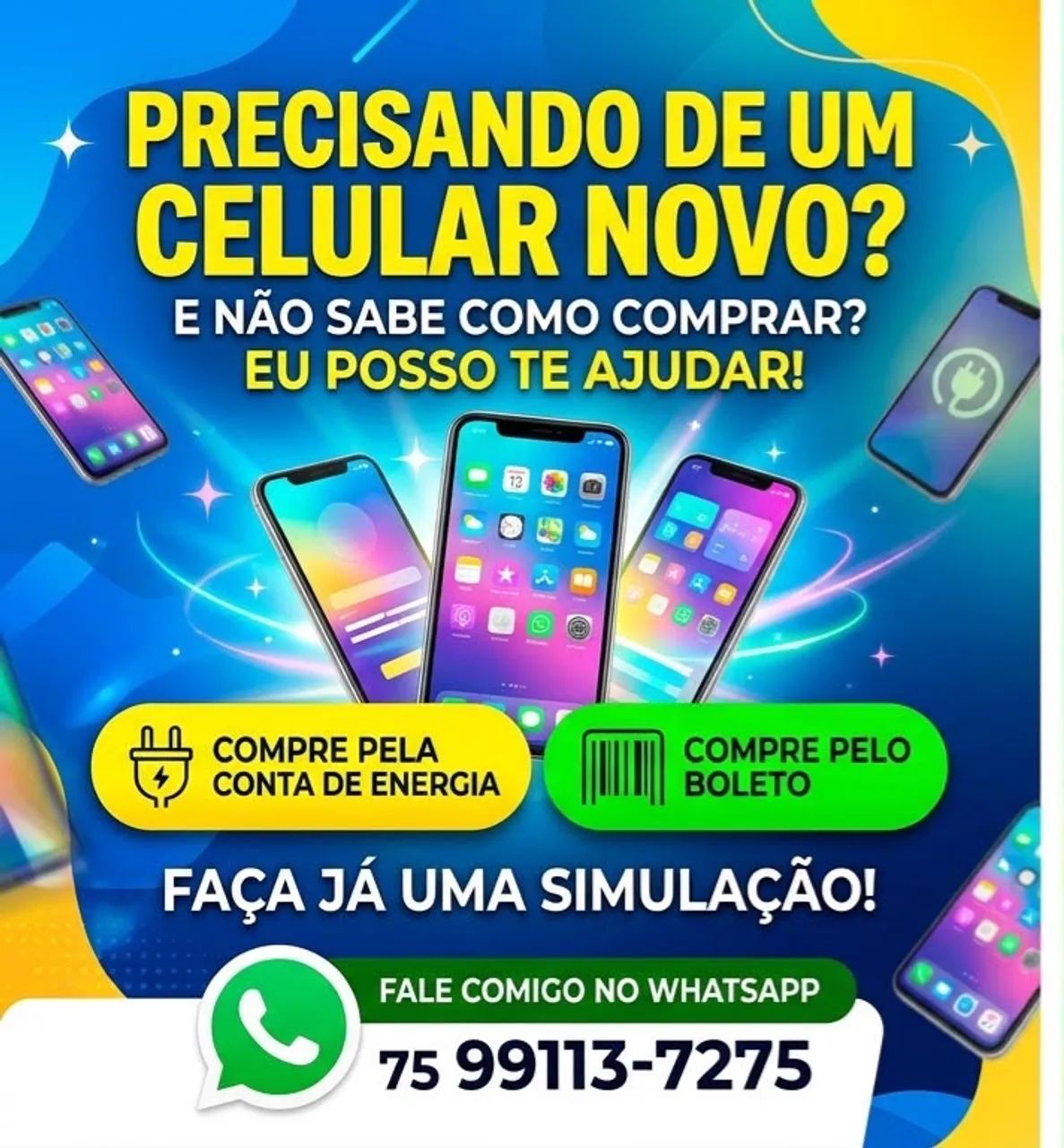 Compre seu celular no boleto ?