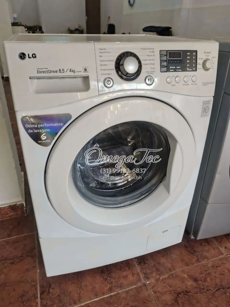 Lava e seca LG 8, 5kg branca 