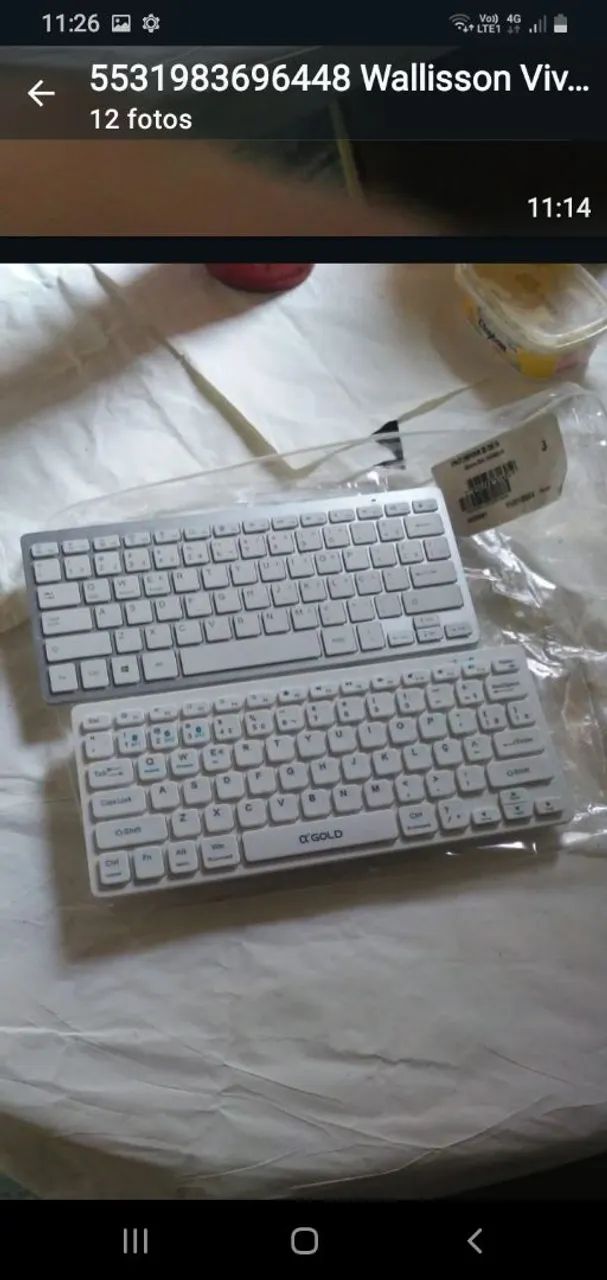 TECLADO SEM FIO PERFEITO VALOR 150  - Foto 3