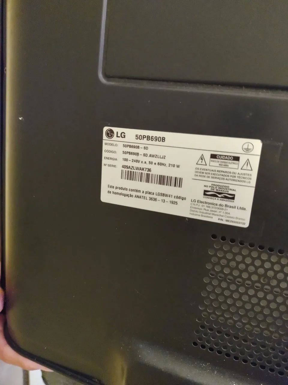 tv LG 50 polegadas smart de plasma perfeita tv 