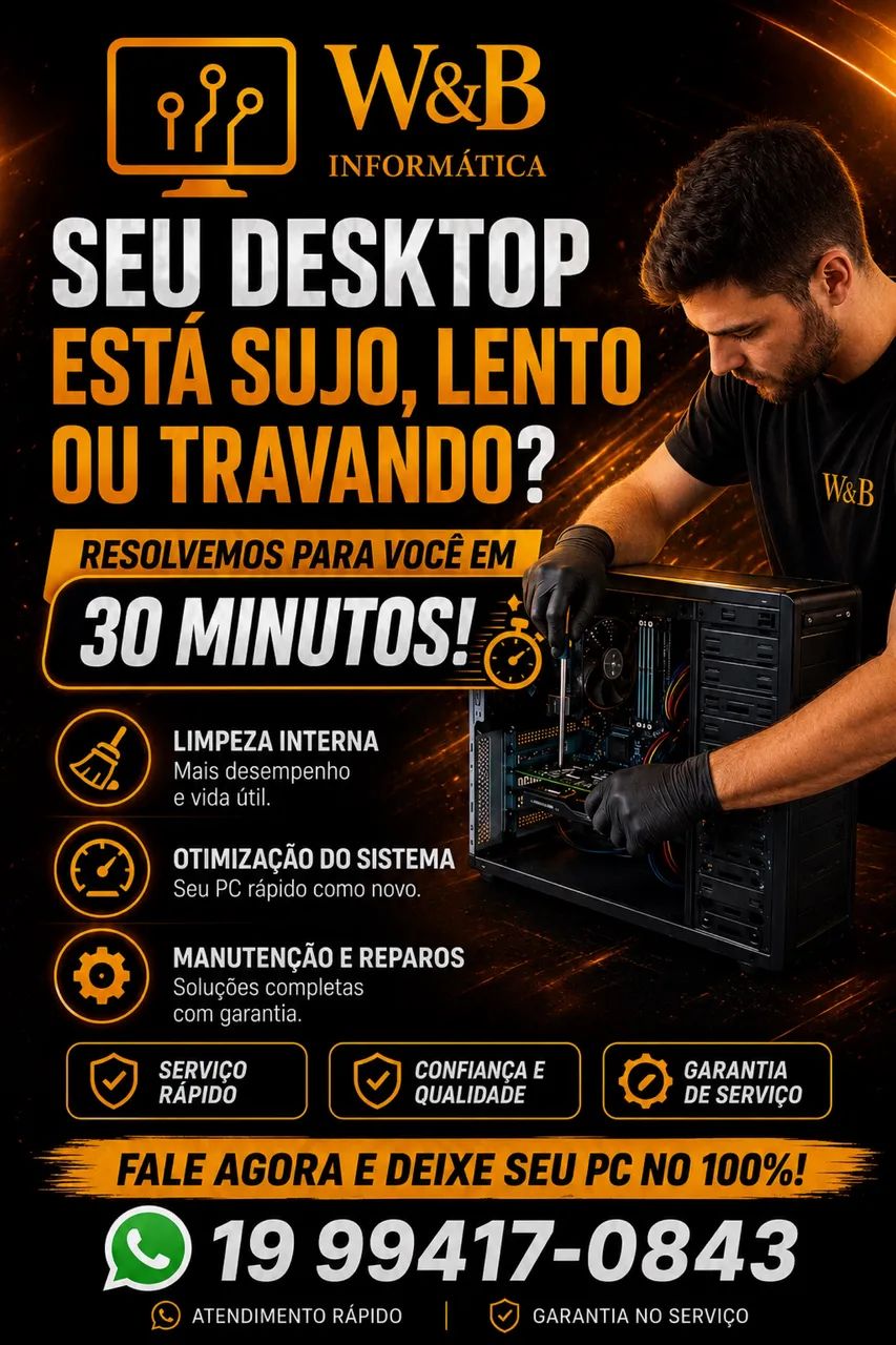     ? Manutenção de Desktop e Notebook com Garantia