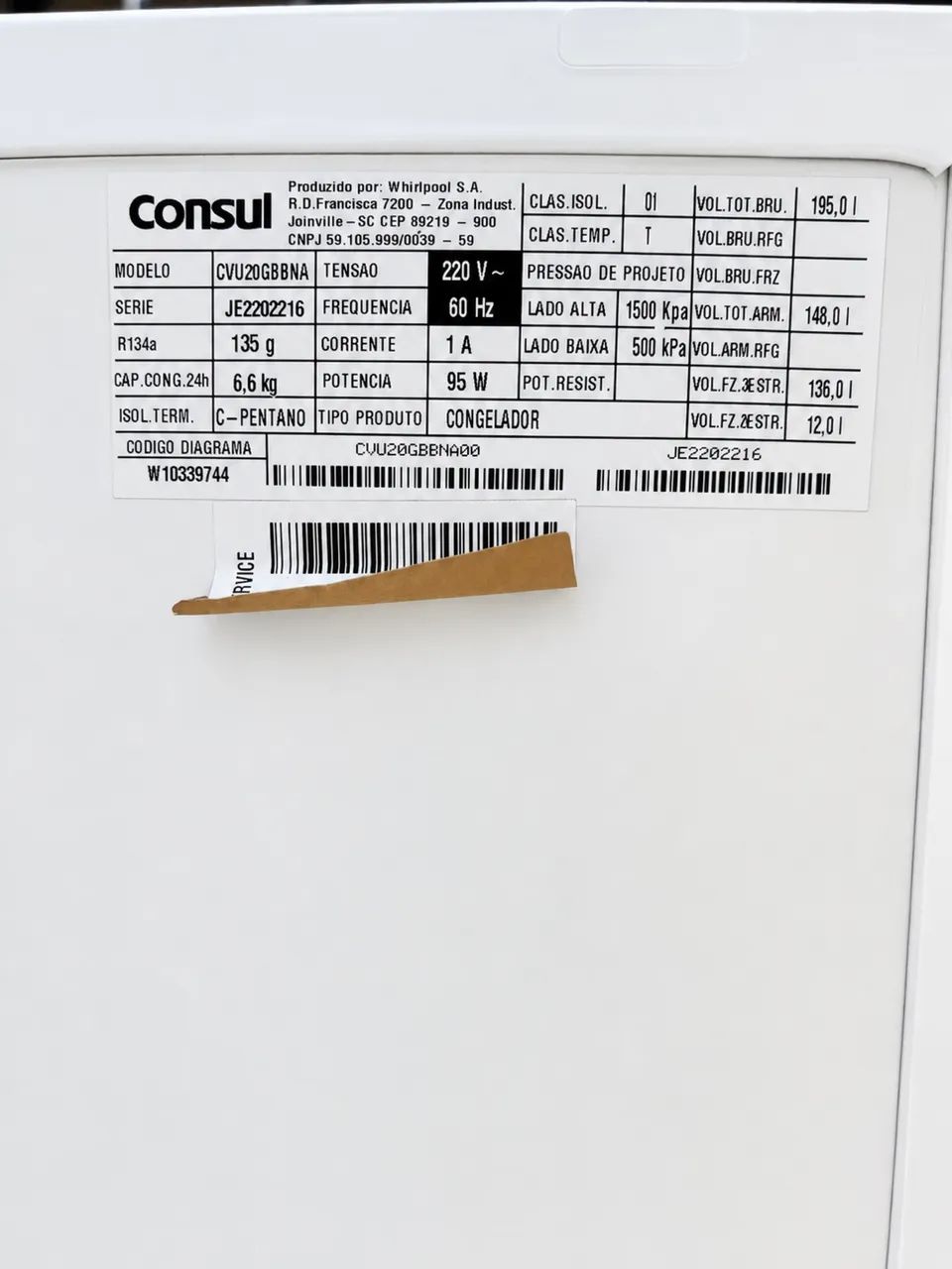 Freezer Vertical Consul 121L - Branco  - Foto 4