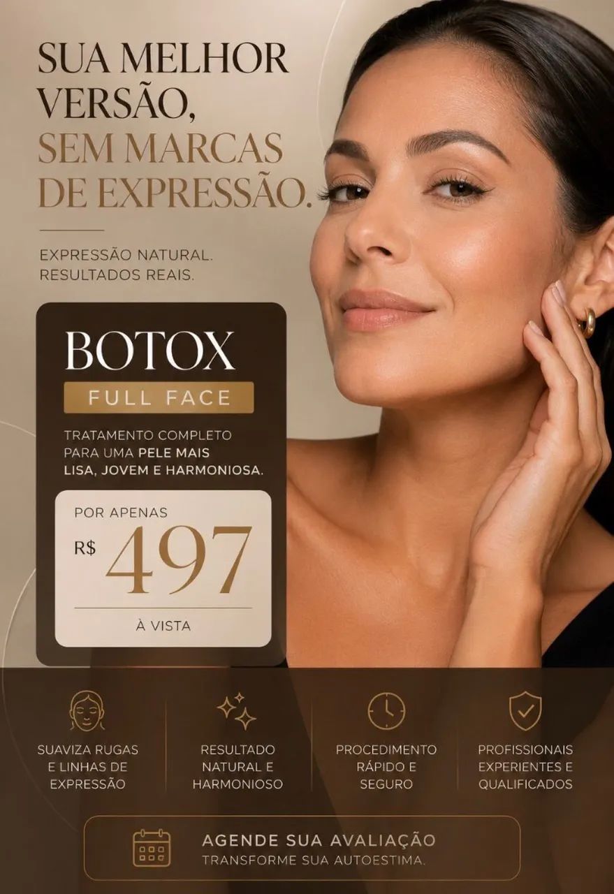 Oferta especial de botox Full Face 