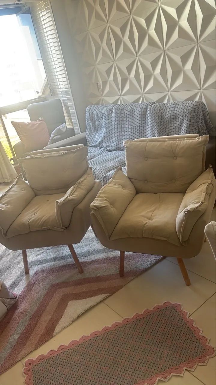 Lindas Poltronas de descanso e lazer / 2 Unidades  - Foto 4
