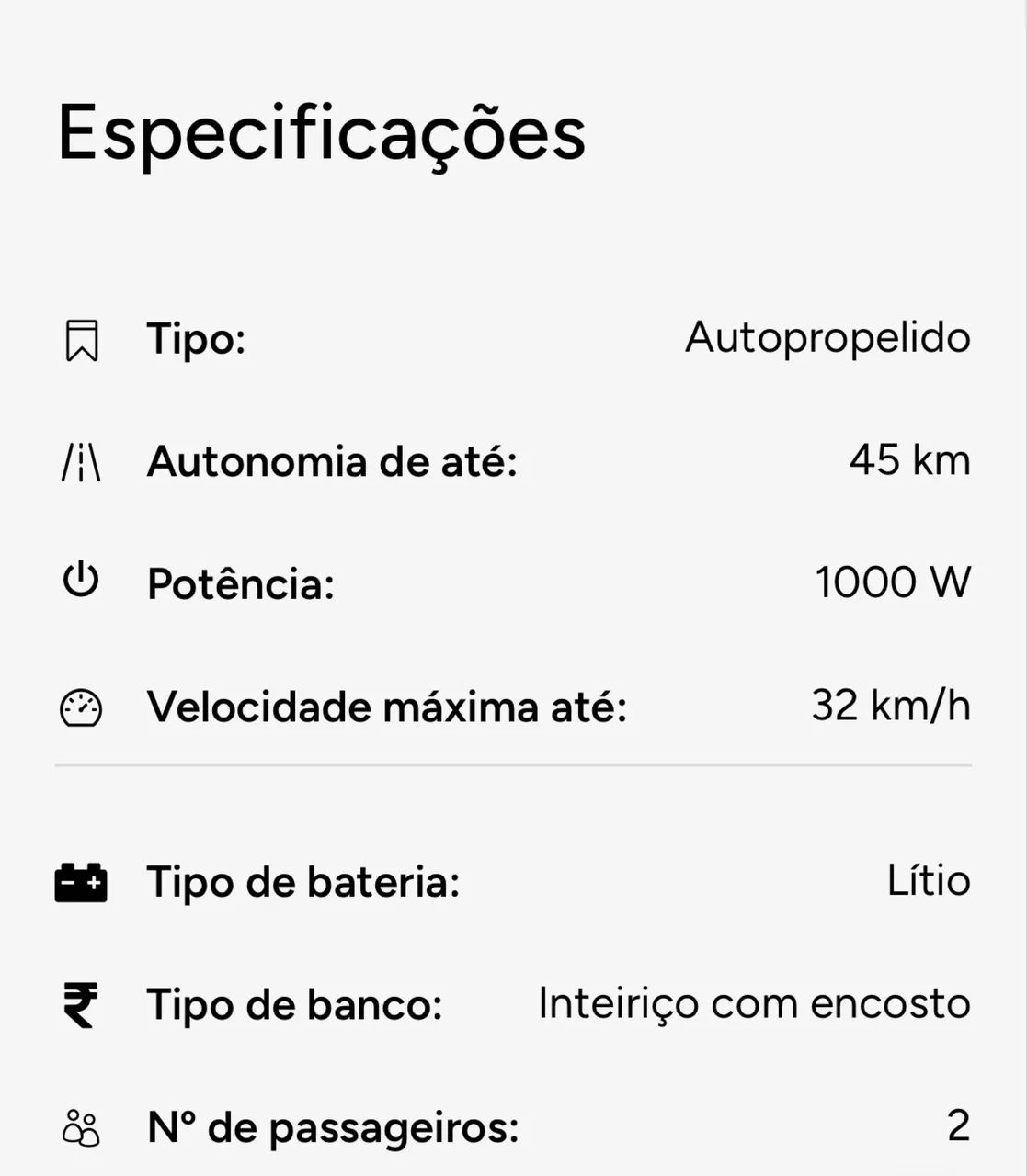 Scooter elétrica NOVA  - Foto 3
