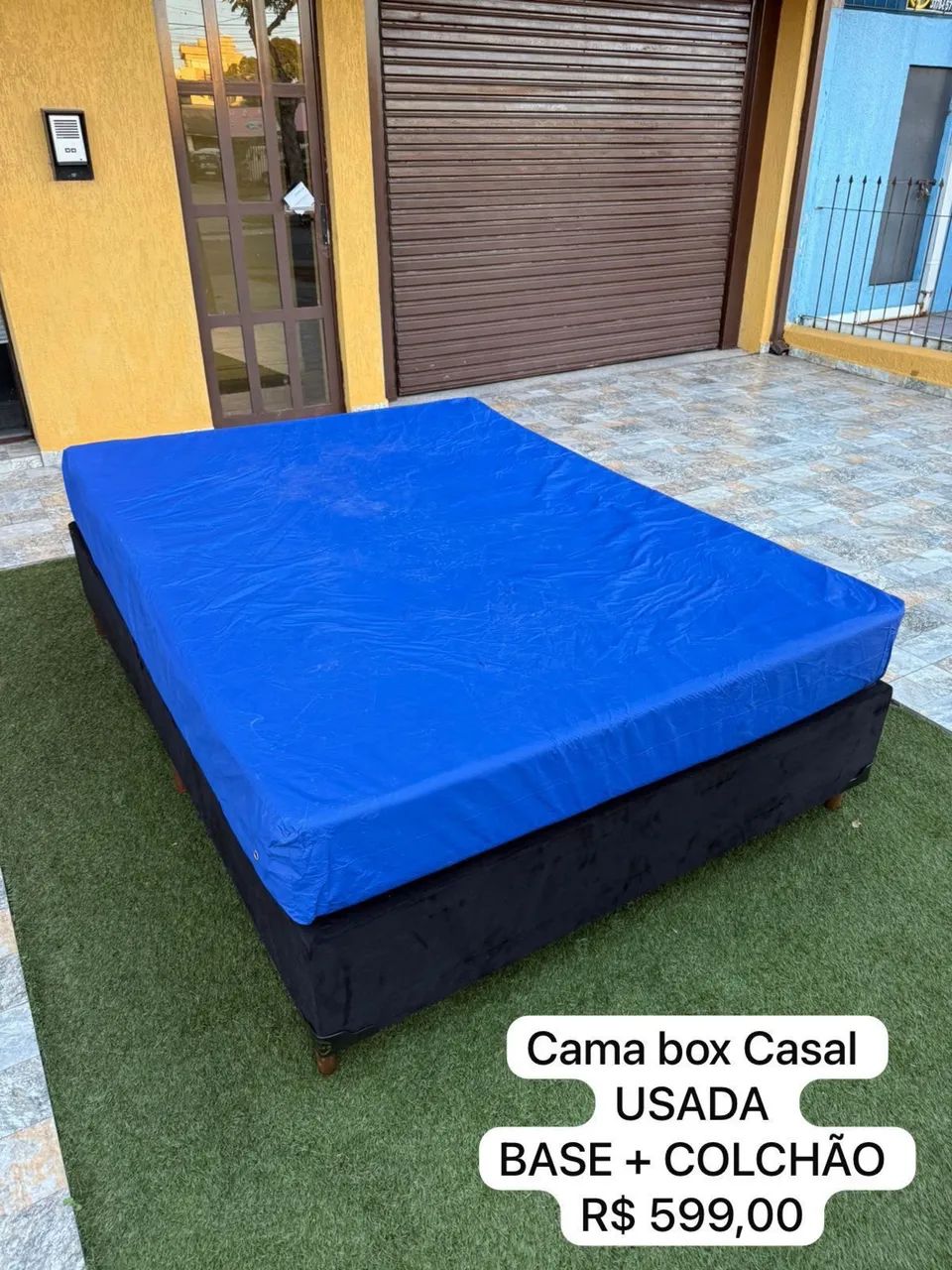 Cama box CASAL USADA TOP - ENTREGAMOS 