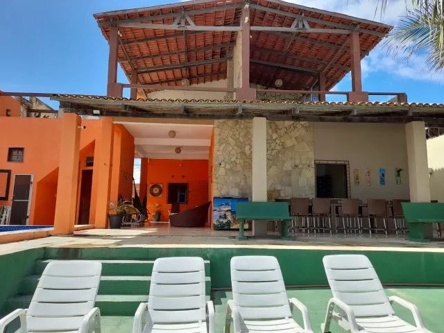 Pacheco: Pousada frente mar. Piscina