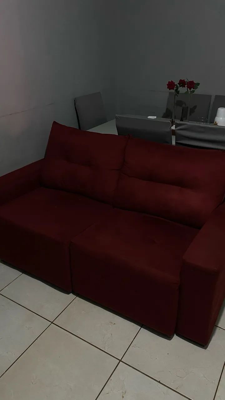 Sofá vermelho retrátil - Foto 2