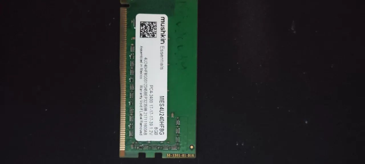 ? MEMÓRIA RAM 8GB DDR4 2400MHz MUSKIN ?