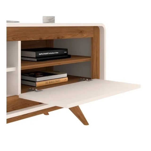 Rack 100% MDF c/ pés em madeira maciça DIVIDIMOS EM ATÉ 10X SEM JUROS - Foto 3