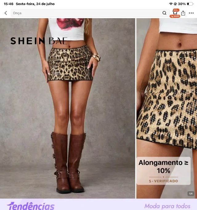 Saia de onça da shein  - Foto 2