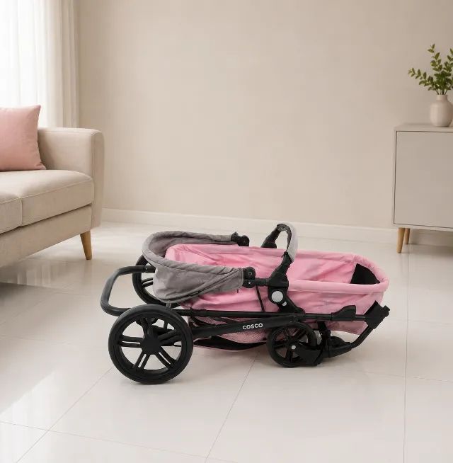 Carrinho de bebê rosa cosco  - Foto 3