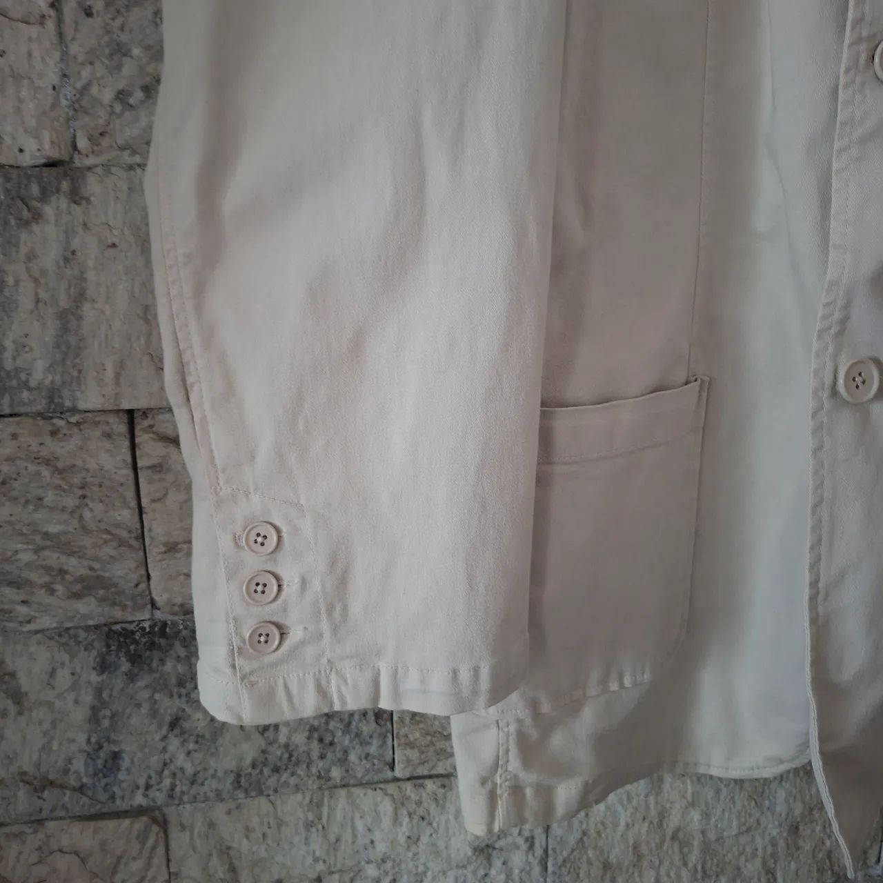 Blazer Luidgi Specciale Off White em Algodão  - Foto 3