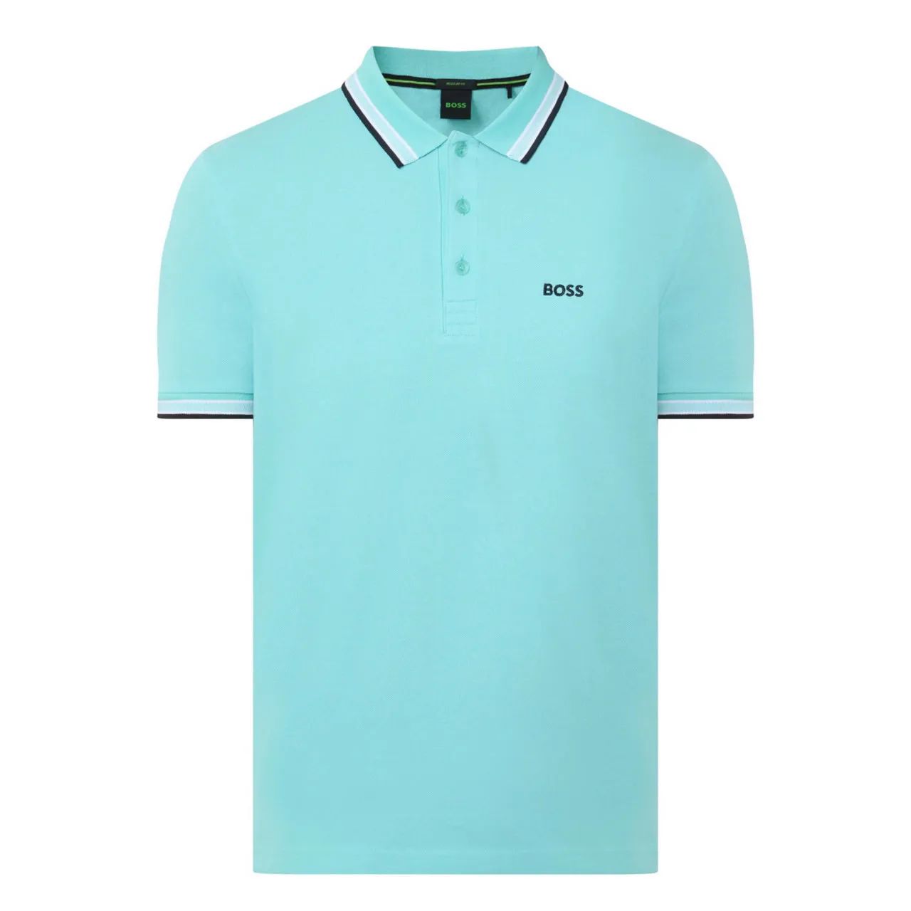 Camisa polo Hugo Boss com listras na gola - Foto 5