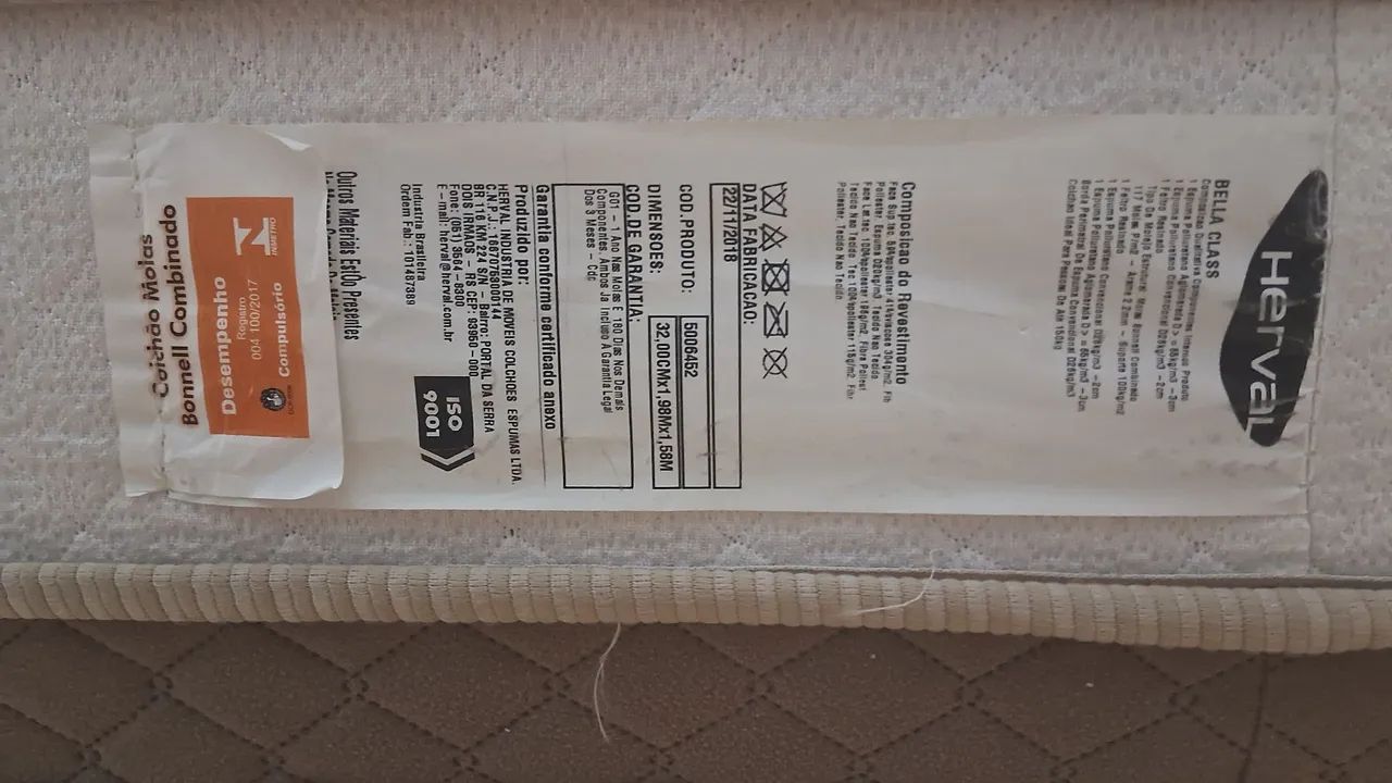 Cama e colchão d45 Queen size Herval - Foto 3
