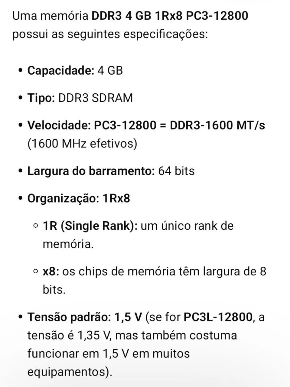 Memória DDR3 4GB 1RX8 PC3 12800 - Foto 4
