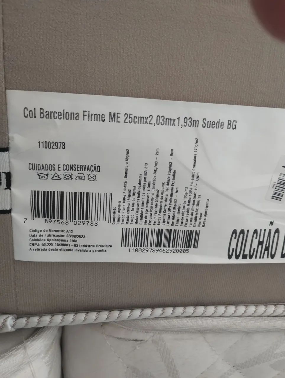 Cama de casal semi-novo King Size