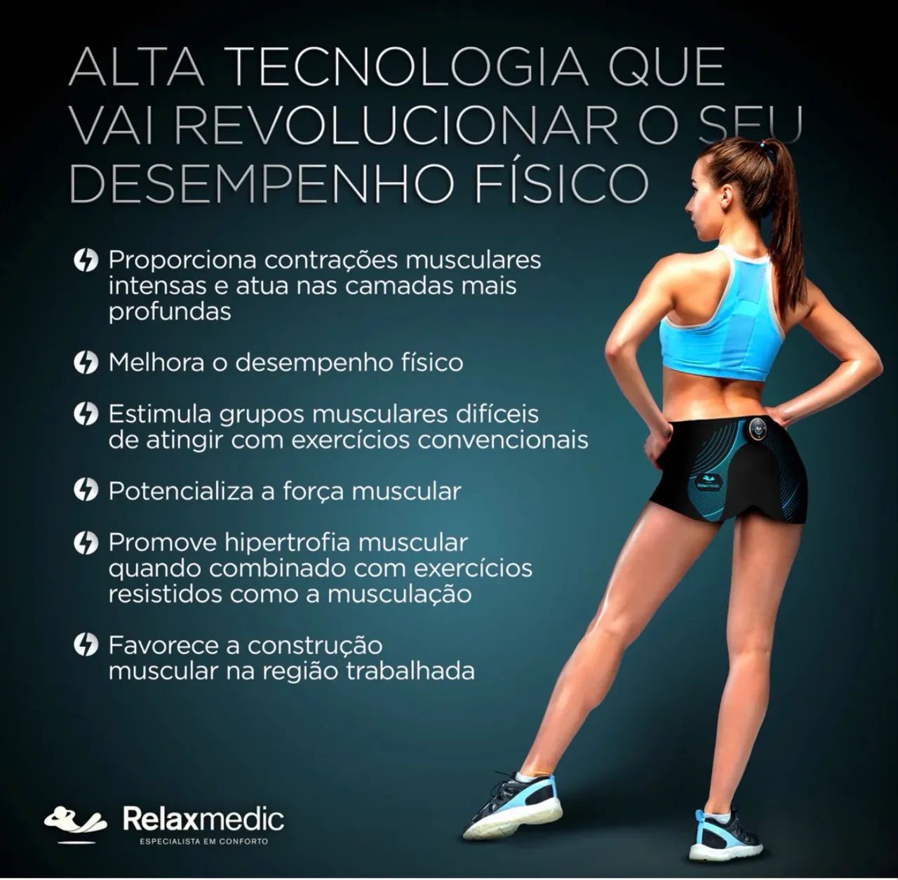  Eletroestimulador Muscular Glúteos Power Relax  - Foto 2