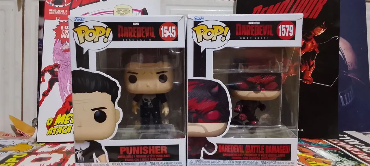 Funko demolidor e justiceiro 