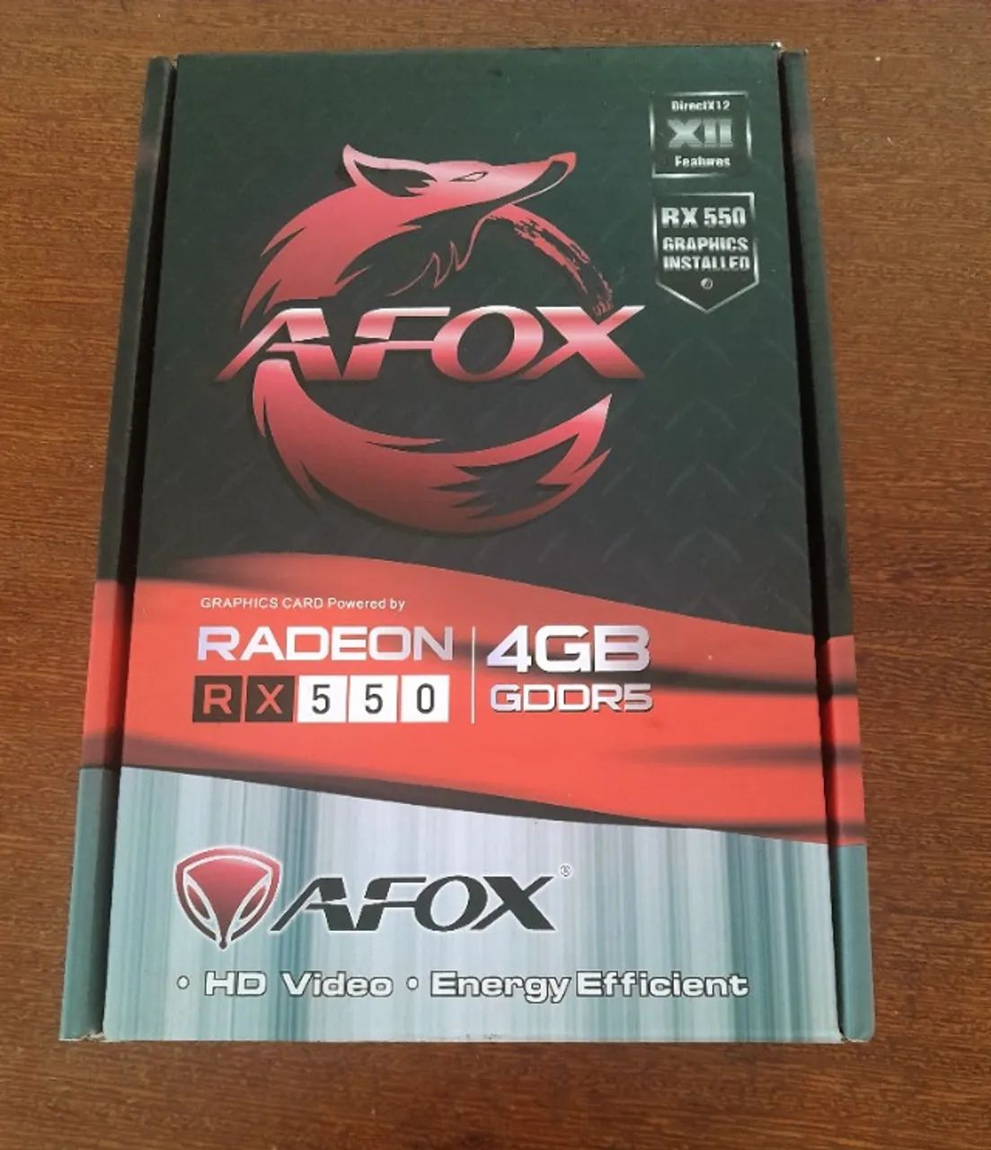 Placa De Video Afox Rx 5504Gb Ddr5 128Bits