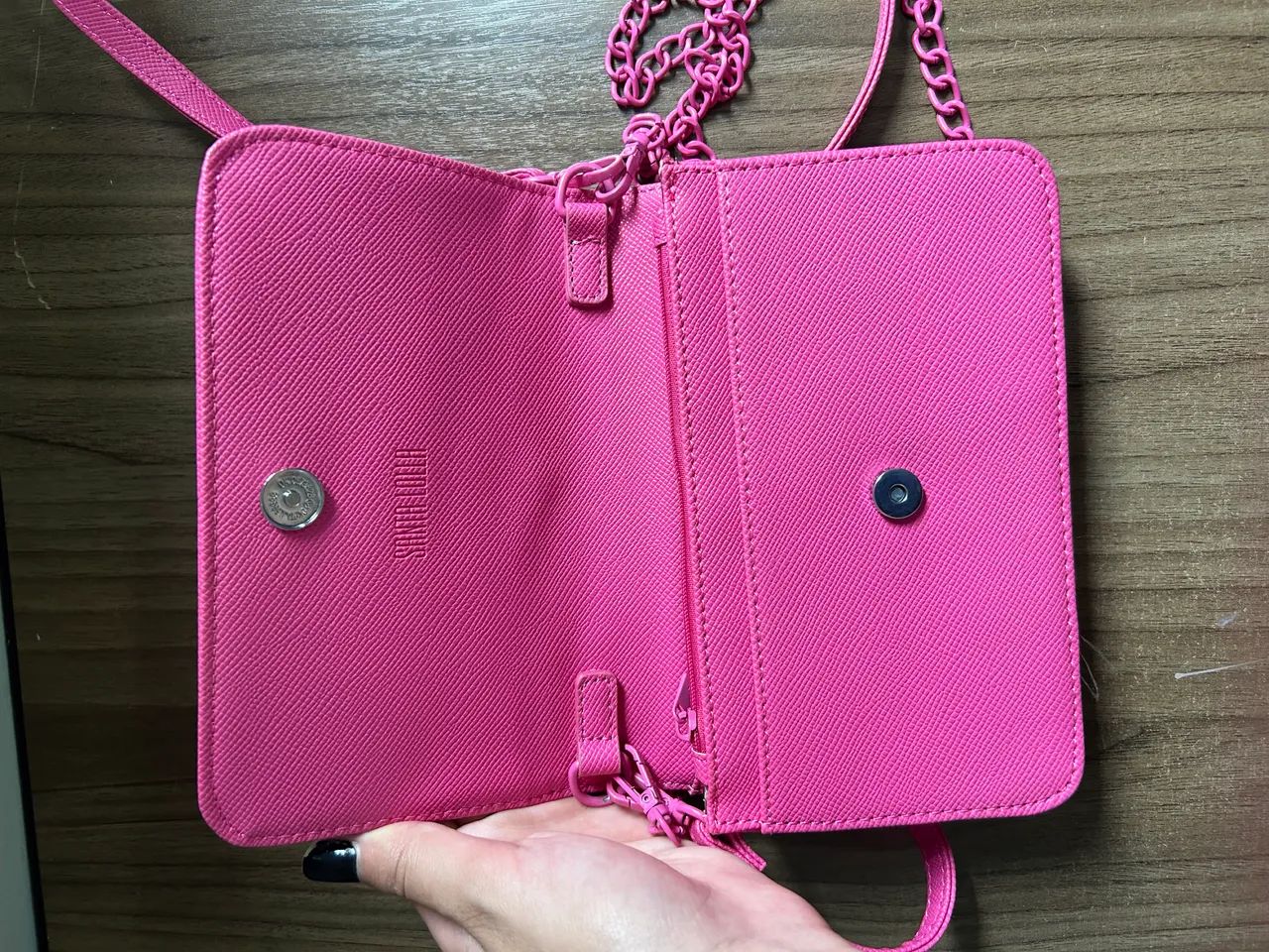 Bolsa Santa Lolla pequena rosa - Foto 4