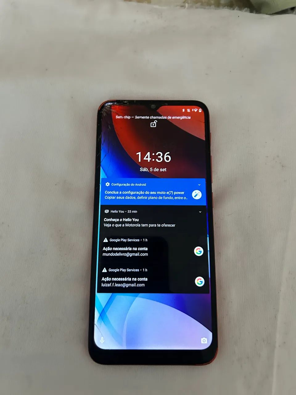 Moto e7 power vermelho  - Foto 2