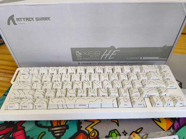 Teclado Mecânico ATTACK SHARK X68HE - Magnetic Switch / Rapid Trigger
