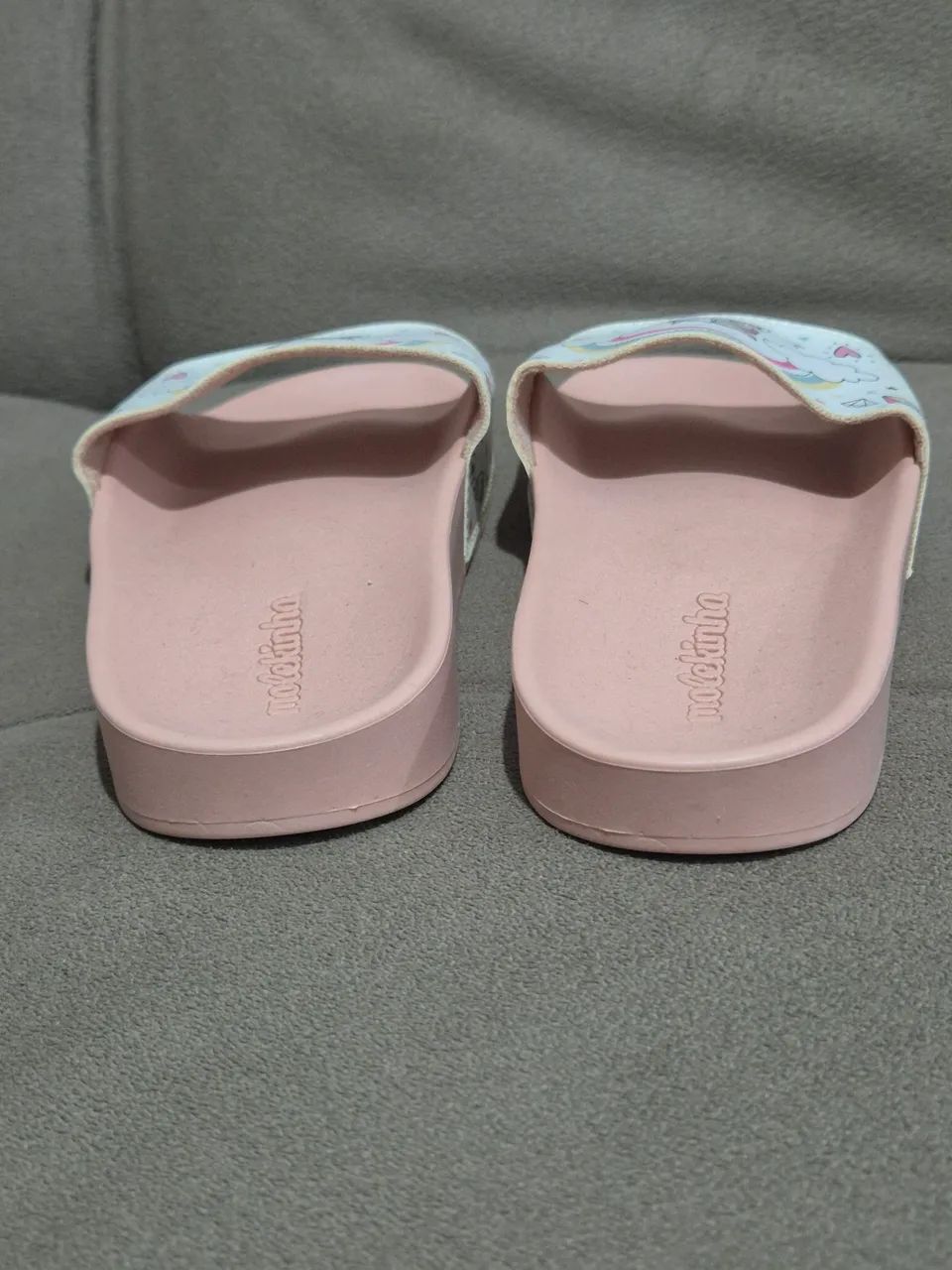 chinelo molekinha unicórnio rosa - Foto 3