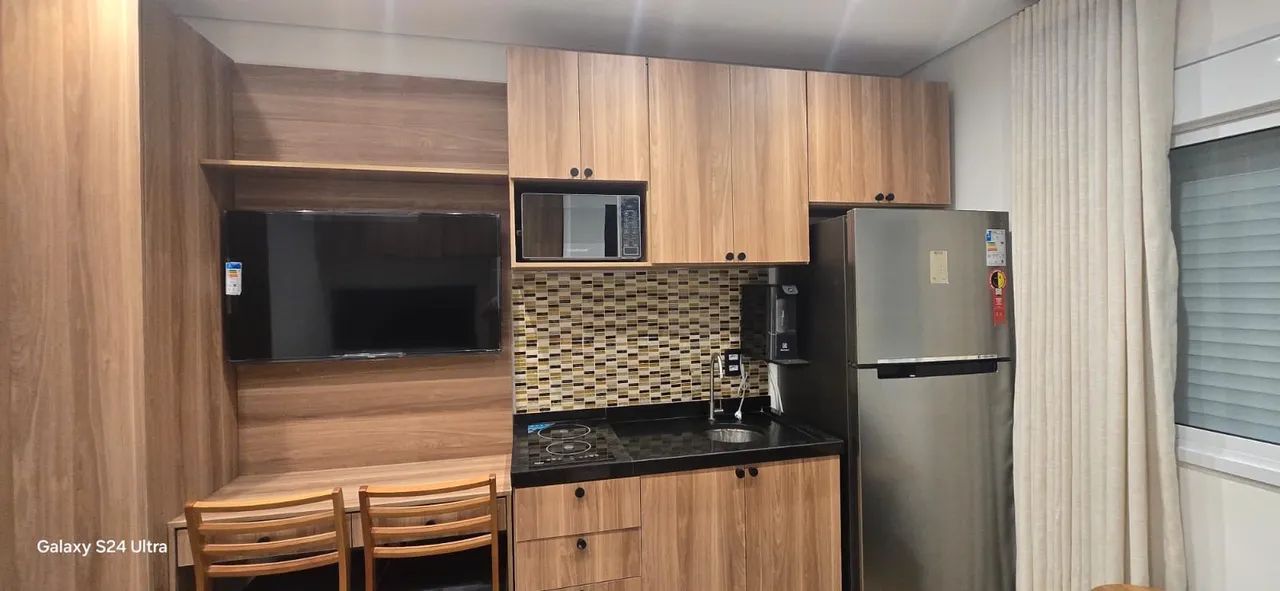 Studio totalmente mobiliado com ar condicionado na aclimação  - Foto 4