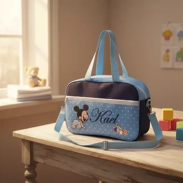 bolsa maternidade impermeável e emborrachada - Foto 2