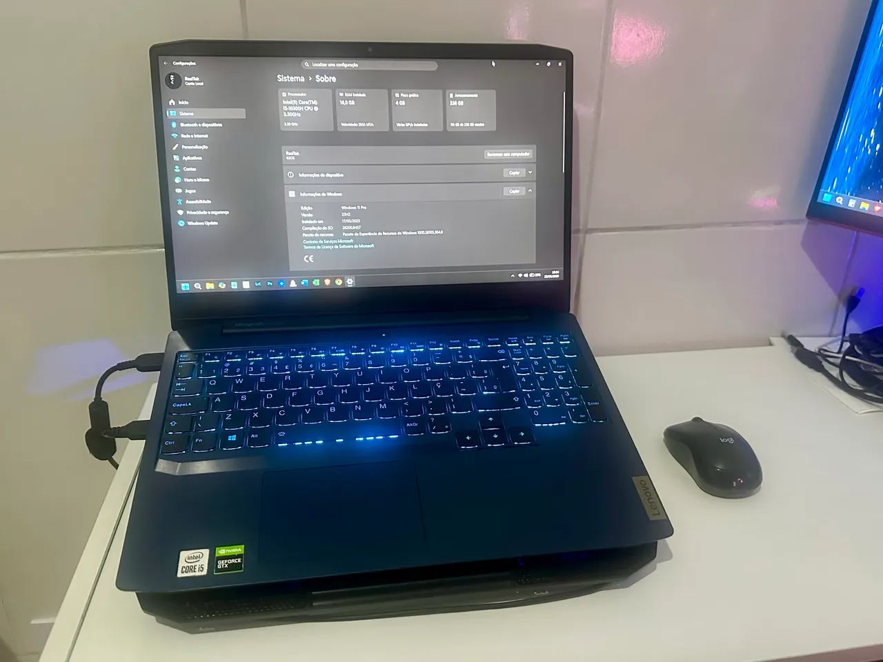 Notebook Lenovo Ideapad Gaming 3i (LEIA A DESCRIÇÃO)