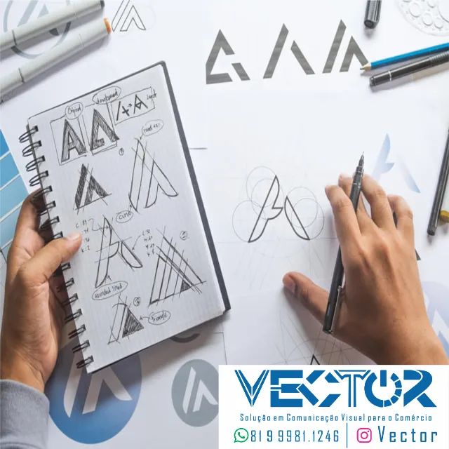 Criação de logotipos/marcas e identidades 100% vetorizadas