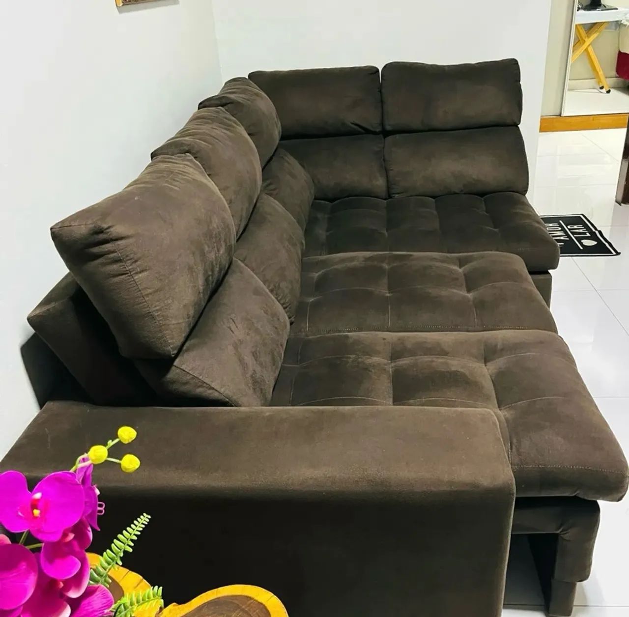 VENDO SOFÁ PARA LEVAR LOGO - Foto 2