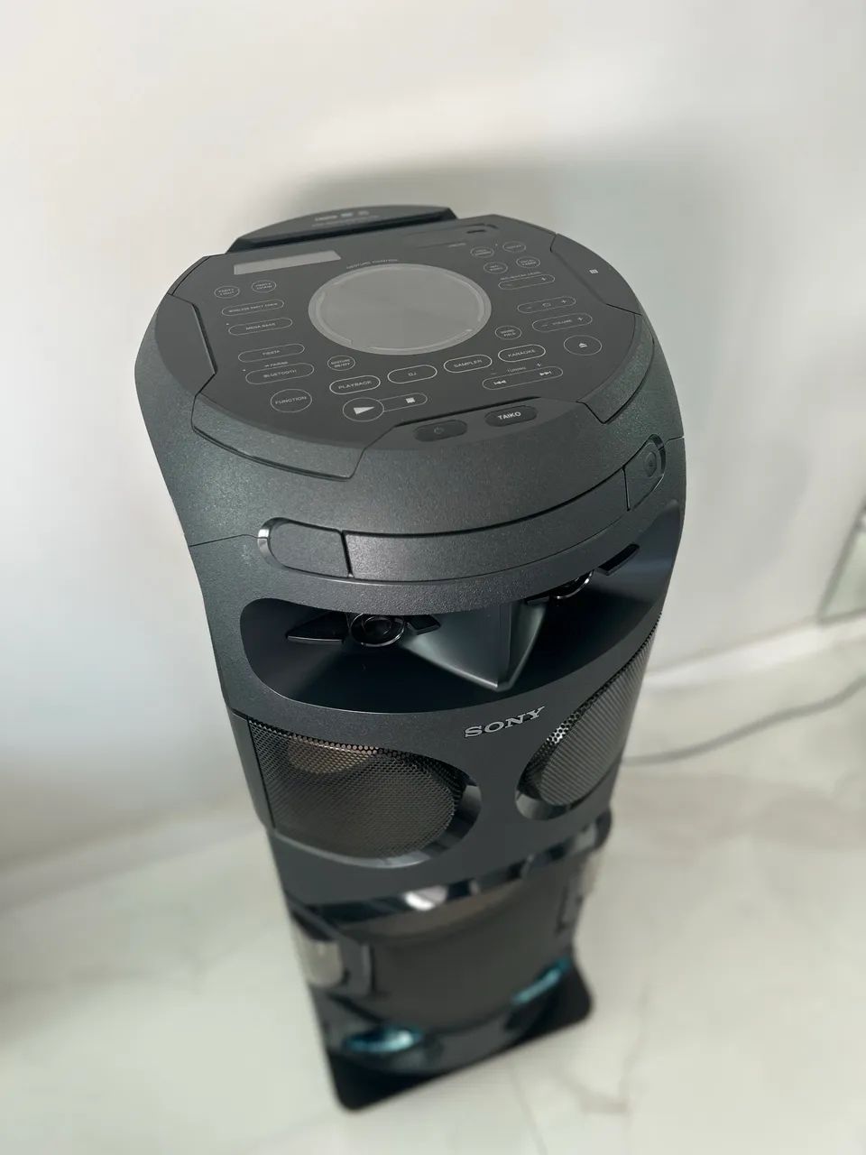 Caixa de som Sony MHC V72 torre com CD e DVD - Foto 5