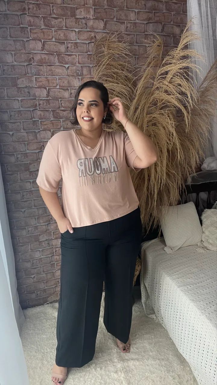 Cropped Love Plus Size - Foto 2
