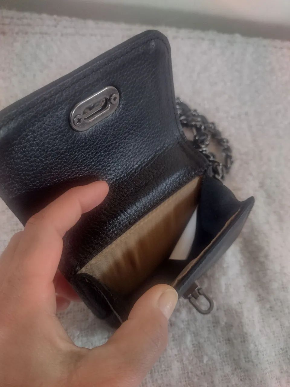 Mini pochete couro legítimo  - Foto 4
