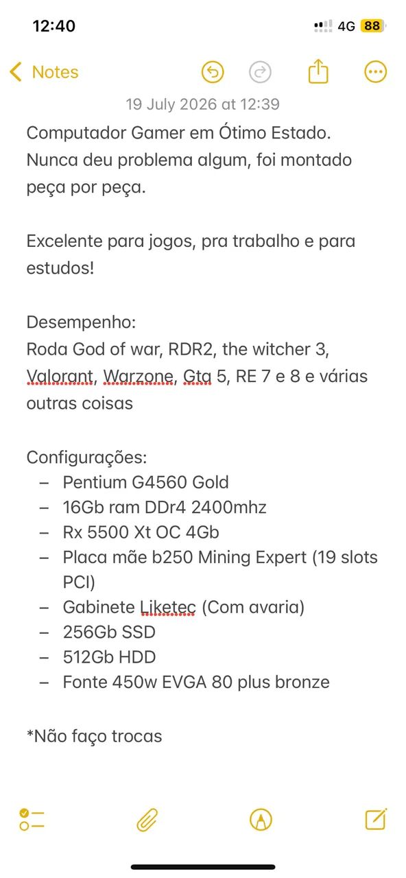 Computador Gamer + Monitor 21,5 polegadas - Foto 5
