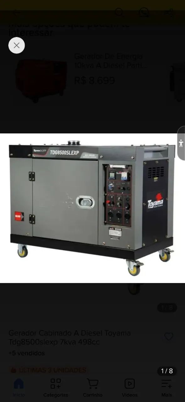 Gerador toyama TD8500SLE - Foto 4