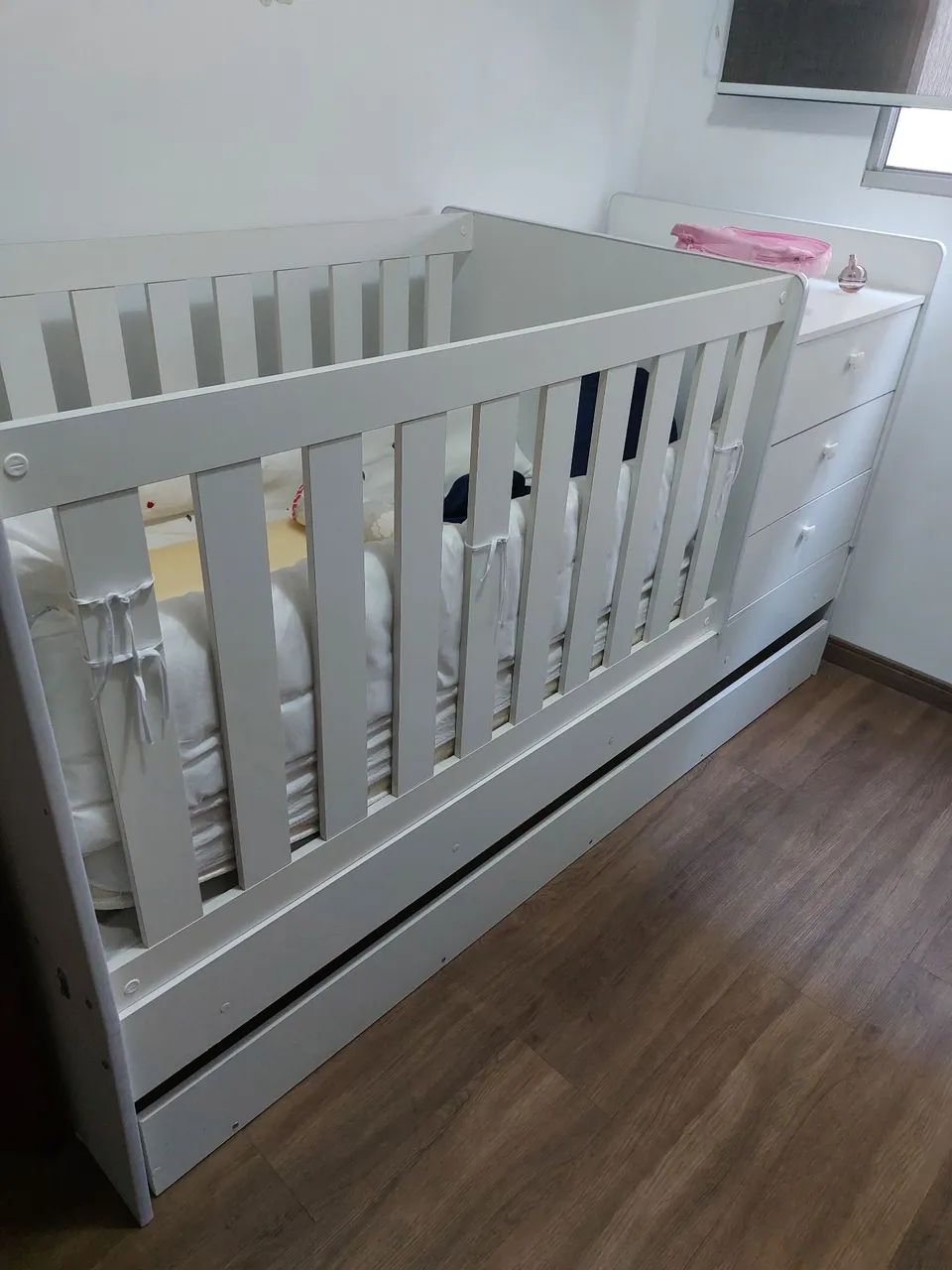 Berço Branco que virá cama