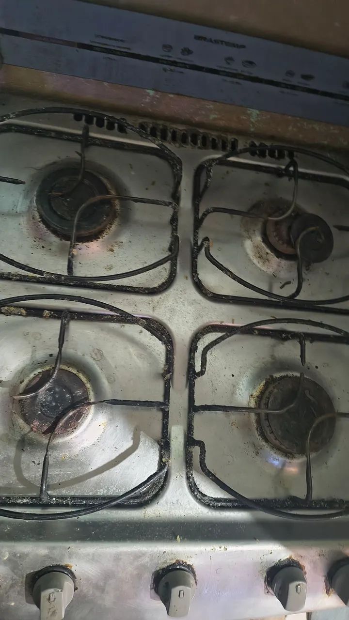 Fogão funcionando 