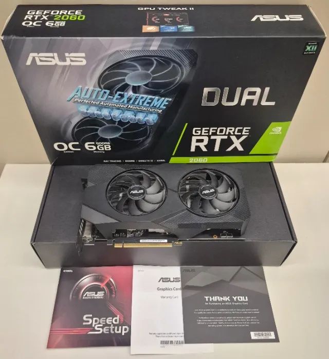 Placa de vídeo Asus RTX 2060 6GB OC Dual Fan LED - Na caixa! - Foto 3