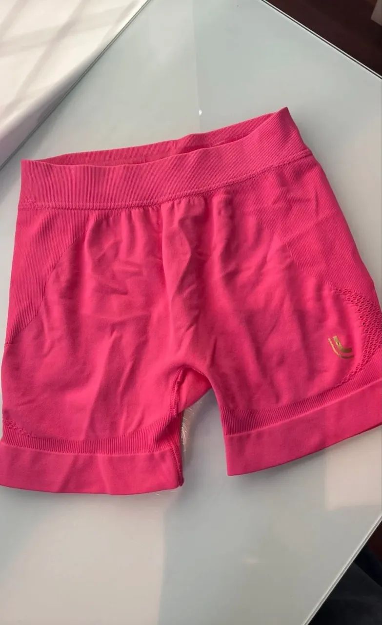 Short compressão lupo rosa 