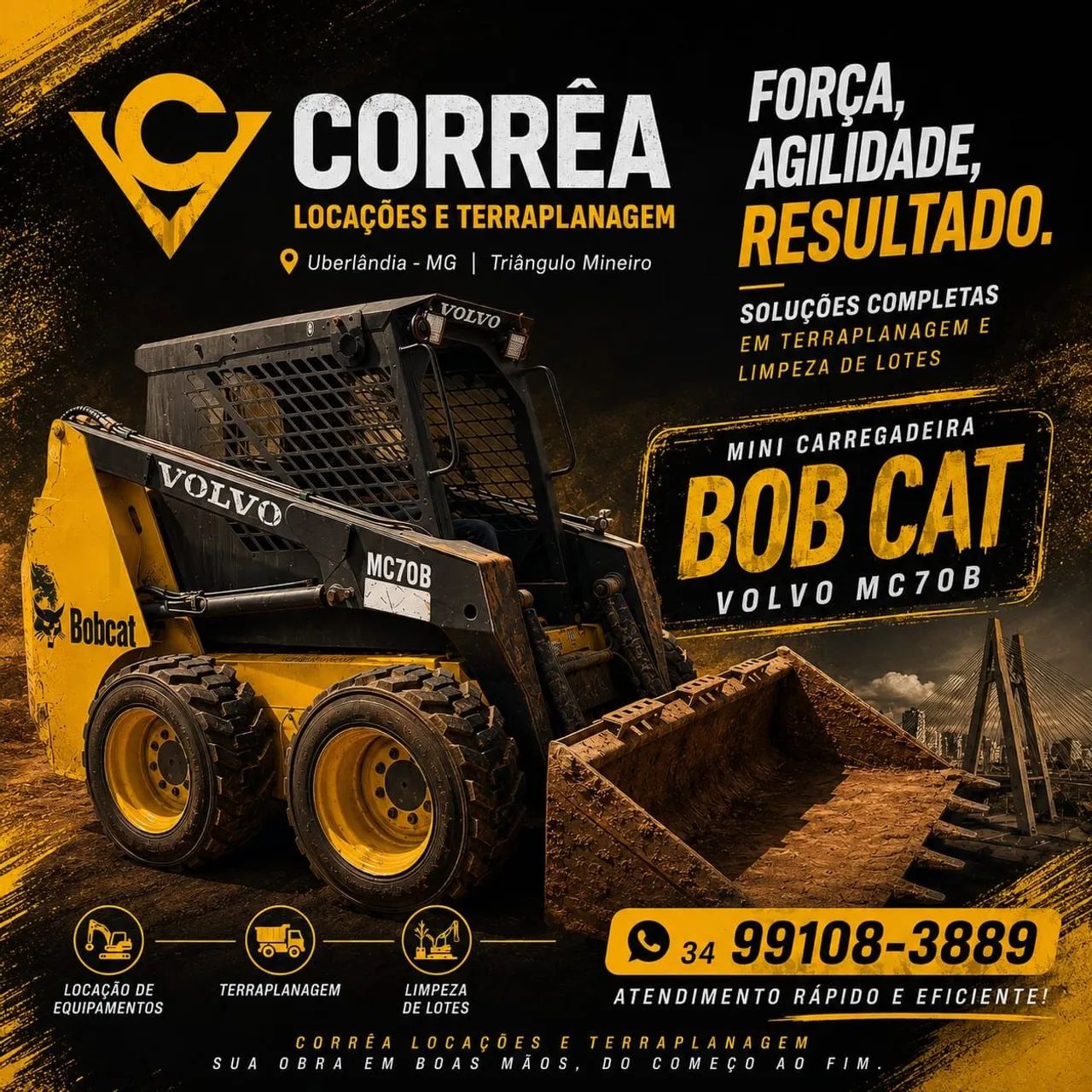 Bob Cat a solução pra sua obra 