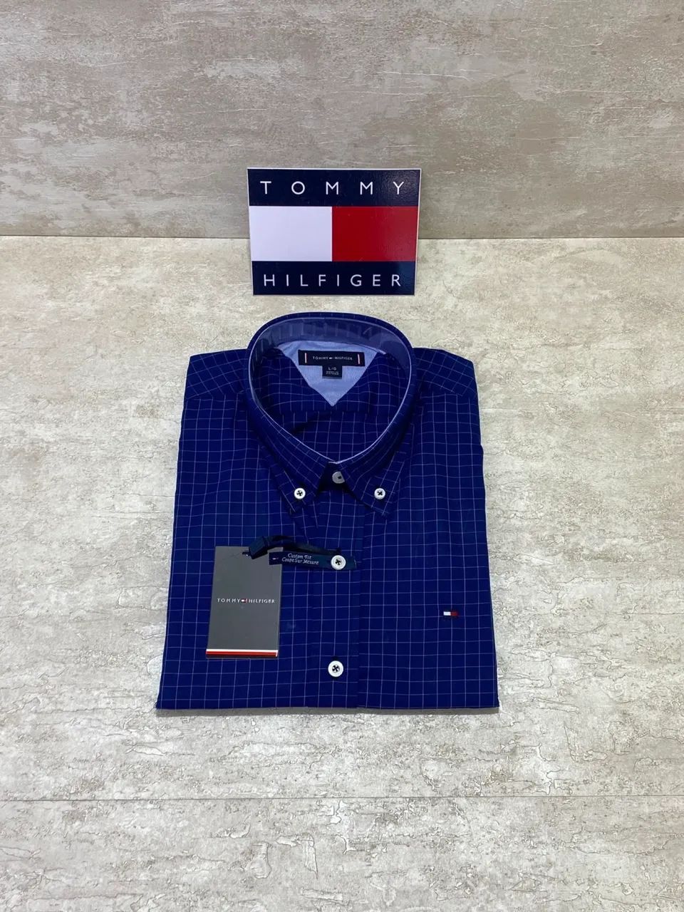 Camisa Social Tommy Hilfiger com Detalhes Xadrez - Foto 4