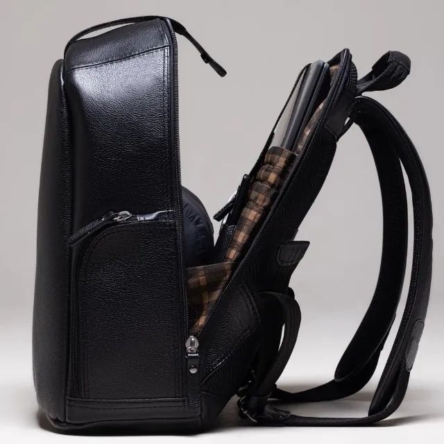 Mochila de couro legítimo - Foto 2