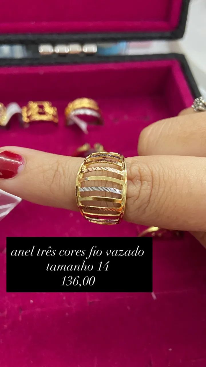 Anéis banhados a ouro 18k - Foto 3