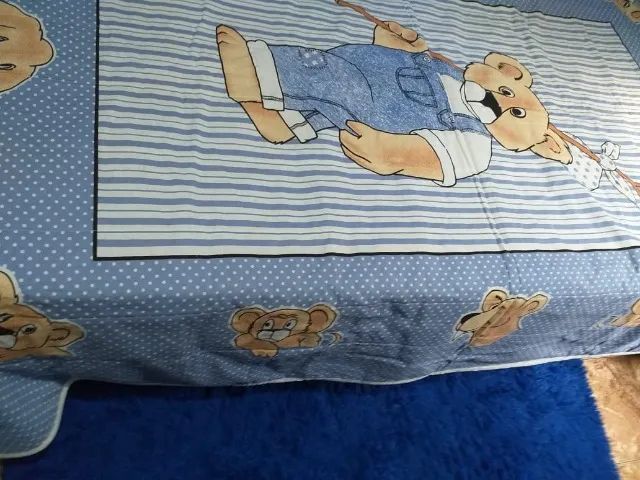 Colcha Solteiro infantil de urso - Foto 3